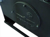 Rexroth embossed logo plate — close-up of cast Rexroth logo on hydraulic reservoir tank base