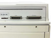 Tektronix Phaser IIsd 4684 upper rear panel – Parallel (Centronics 36-pin) and SCSI Disk (Centronics 50-pin) ports with Status LED bar