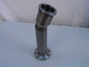 MDC Manufacturing stainless steel flex angle bellows vacuum fitting – full side view showing angled bellows section and large conflat-style base flange