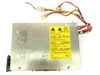 Delta Electronics DSP-200EB-1H AT power supply – top view showing multilingual hazardous area caution label and output wiring harness