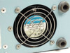 A.G. Heinze FO-150 side panel — Globe Motors cooling fan with wire grille guard, 115VAC 50/60Hz, CE marked