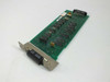 IBM 93F0614 Operator Panel Adapter Card – angled top view showing component side with DIP ICs and Burndy 48-pin connector bracket