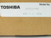 Toshiba floppy drive original box label showing model number P000319960 and FDD 3.5 INCH designation