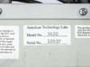 American Technology Labs 5620 bottom label showing Model No. 5620, Serial No. 1003P, and FCC registration information