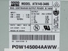 Astec ATX145-3485 label showing model number, input/output voltage specs, date code 9621, Rev 00, and POW145004AAWW secondary model