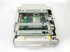 Ricoh Type 140F paper feed unit — top view with drawer open, showing paper guides, feed rollers, and green paper width adjusters