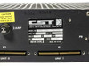 CST 10341 MAG Tape Controller – close-up of rear rating plate showing model 10341, 115V 60Hz, NFPA Type II, Date 12-83, Made in USA, and CAUTION high-voltage sticker