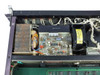 CST 10341 MAG Tape Controller – interior close-up of power supply and analog board showing discrete components, capacitors, toroid transformer, and wiring harness