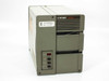 Intermec 8636AT thermal label printer – front and right-side view showing STATUS LED and control buttons