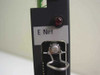 Nortel Meridian QPC414B – black card faceplate detail showing red LED indicator and E Net label