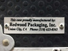 Redwood Packaging 22" x 15.5" x 20" Blue Road Case with Castors