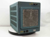 Tektronix 531A rear-left 3/4 view showing teal cabinet with large mesh ventilation screen and two toggle switches on top