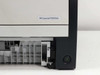 HP LaserJet P2055dn close-up of lower-right corner showing model label and power button