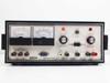 Heathkit SP-2717 Regulated HV Power Supply – straight-on front view showing full panel with dual analog meters, Schlumberger branding, and all controls