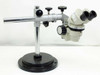 Nikon Microscope Black Stand with Focus Block and Stereo Head