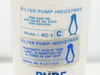 Filter Pump Industries 4C-1 60 PSIG PVDF Penguin Pump Housing
