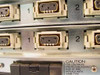 HP 2345A DTC – rear power entry panel showing 115V/2A and 220V/1A 47.5-66Hz AC line ratings and power switch