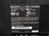 Sony KDL-V40XBR1 rating label — model number, 120V-240V 240W 50/60Hz, FCC/UL markings, made in Mexico, serial number and manufacture date