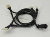 Wavetek 130 function generator — included braided cable harness with circular multi-pin connector on one end and multiple white Molex-style connectors on the other ends