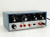 VIZ WR-550B Function Generator front panel showing frequency, level, DC offset knobs, function selector, 4V fixed output, VCO input, and output banana jacks