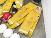 Globe Turnout Gear Lot of Worn Firefighting/Rescue Pants, Jackets, Boots, and Helmets