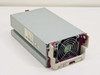 Compaq PS4040 350W hot-plug power supply 224207-001 – three-quarter front view showing fan and maroon release handle