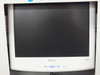 BenQ FP547 flat panel monitor mounted in Suntek EPS rack — powered off, front control buttons visible