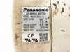 Panasonic MSMA022A1E AC Servo Motor nameplate label showing 92V 3-phase input, 1.6A, 0.2kW rated output, 200Hz, 3000 RPM, CE and UL markings