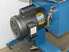 CRL 2200RP Baldor motor mounted on machine frame with brass water shutoff valve visible on column