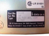 ida-FLEX 940003 bottom label showing Part No. 940003, Ser. No. 268, Type: ida FLEX BOX 110V, i data a-s manufacturer info, Denmark address, and CSA LR 81691 certification