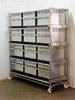 Lab Products Stainless Steel Modular Animal Cage System with 12 removable cages