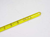 VWR 33600-052 Double-Safe thermometer – close-up of bulb tip end showing yellow fluorescent liquid and temperature scale markings (70–100°C range visible)