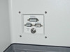 Nicolet Magna-IR 560 side port panel showing Auxiliary 1 Control Bus, Detector, Auxiliary 2 DB-9 connectors, and Purge Out barbed fitting