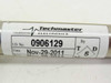 Techmaster Electronics calibration label on Omega RH-USB sensor showing I.D. No. 0906129 calibrated Nov-29-2011 due Nov-29-2012