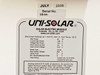 Uni-Solar US-64 64 Watt 12 Volt Framed Battery Charger Solar Panel