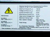 Electrical specification label on Uni-Solar ePVL-144T showing STC ratings: 144W Pmax, 33.0V Vmpp, 4.4A Impp, 5.3A Isc, 46.2V Voc, fire ratings, and IEC 61730 class information