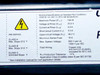 Uni-Solar ePVL-144T electrical specification label showing 144W Pmax, Vmpp 33V, Voc 46.2V, Isc 5.3A, 600V max system voltage