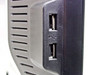 Dell 1907FPc left-side USB hub ports showing two downstream USB 2.0 connectors