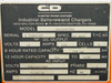 C&D Charter FR12CE750A 12 Volt Ferro Five Motive Power Forklift Battery Charger