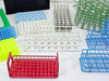 Plastic Test Tube Holders Large Lot Various Brands For Laboratory Use