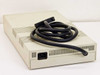 IBM 4869 external floppy drive – rear/top view showing ventilation slots and IEC power inlet with cable coiled on top
