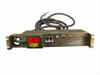 Digital 874-E rackmount power supply front panel view showing circuit breaker, indicator lights, and hardwired input cable