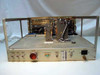 TRW Interface Drawer F767150-1 rear panel showing amber indicator lamp, PROGRAM SYNC, SYNTH NO.2, SYNTH NO.1 BNC connectors, large circular SCANNER connector (J100), and AC IN IEC inlet