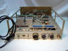 TRW F767155-1 DC Power & Command Drawer interior and rear view showing internal wiring harness, terminal blocks, transformer, power cord, and rear mil-spec connectors