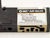 SMC Air Valve label close-up showing model NUZ3140-3M0Z, SMC Pneumatics Indianapolis IN