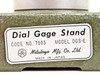 Mitutoyo DGS-E Dial Gage Stand 7003 with 1/8" Travel Measurement