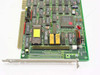 Adaptec AHA-1540 16-bit ISA SCSI card angled view — 16-bit ISA edge connector, internal 50-pin SCSI header, yellow transformer, BIOS chip, and red LED visible