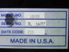 Component label showing Model No. 1800B, Serial No. BL 16097, Date Code C10, Made in U.S.A.