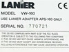 Lanier VW-160 Standard Cassette Transcriber and Dictation Machin