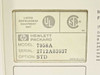HP 7958A rating label showing Model 7958A, Serial 2712A03937, Option STD, UL and CSA listings, Made in USA